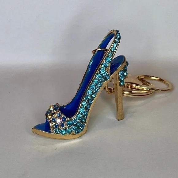 BLUE HIGH HEEL KEYCHAIN ✨✨✨ - Picture 1 of 4